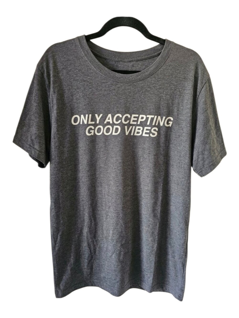 Torrid Gray Graphic Tee Shirt "Only Accepting Good Vibes" Size 2 (2x)